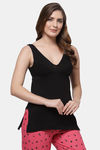 Floret Cotton Camisole (Pack of 2) - Skin Black — thumbnail 4